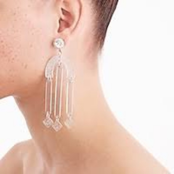 J crew Crystal fortress earrings - Picture 3 of 5